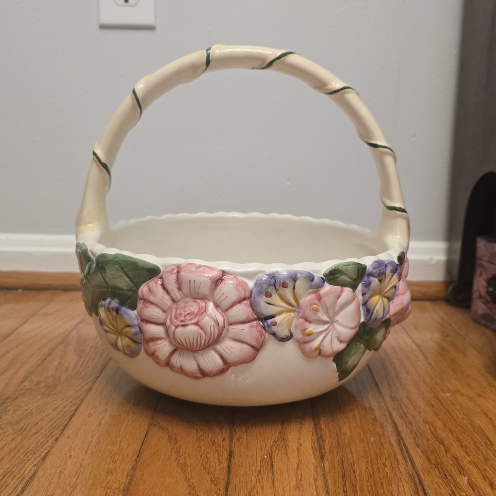 Hand-Painted Ceramic Plate from Portugal